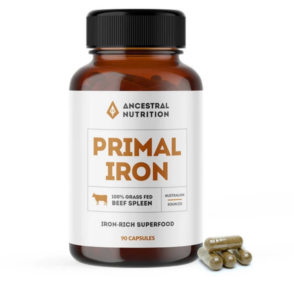 Primal Iron - Grass Fed Beef Spleen Capsules 90c