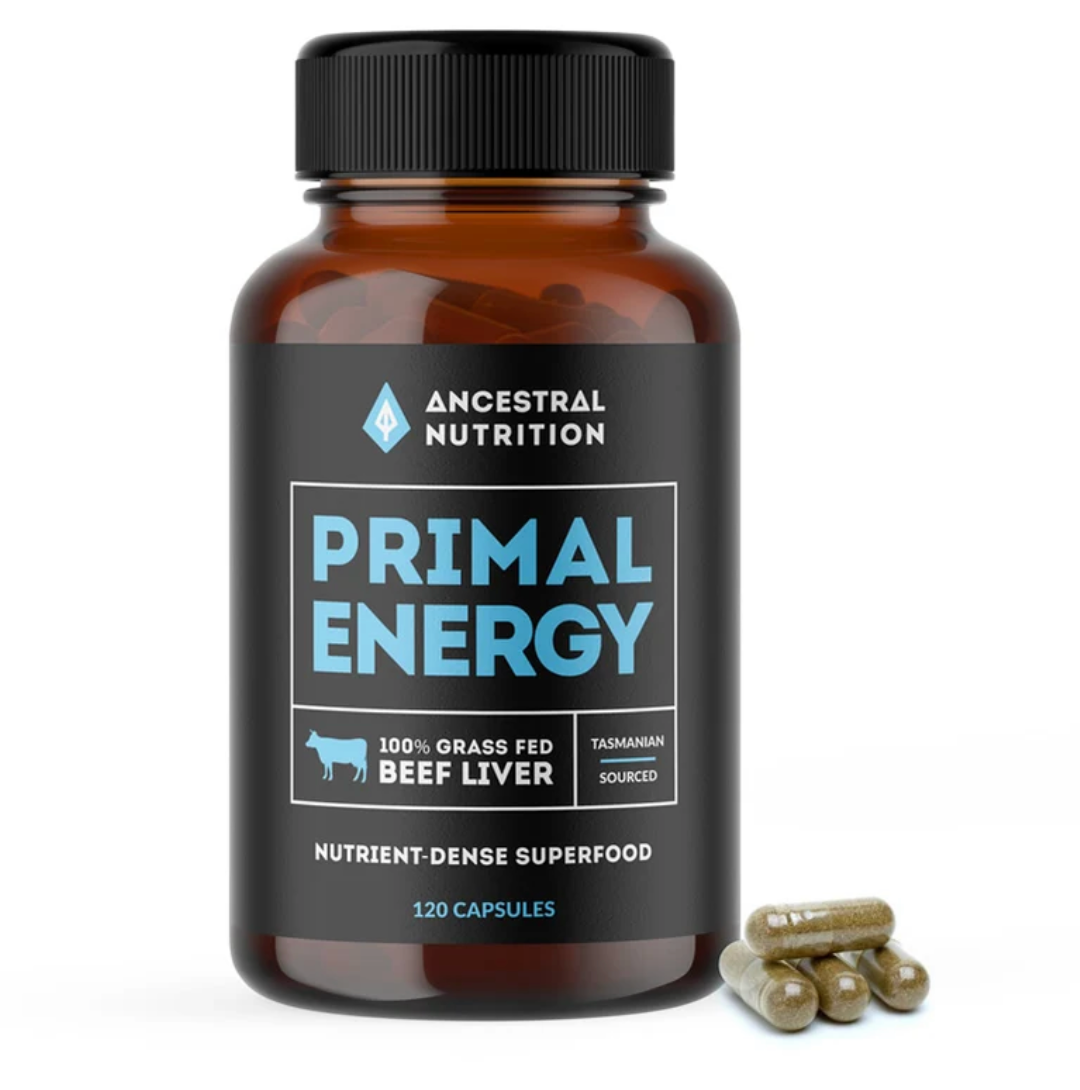 Primal Energy - Grass Fed Beef Liver Capsules 120 capsules