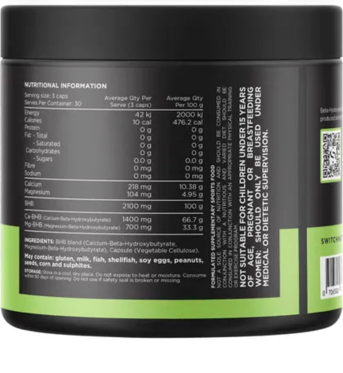 Switch BHB (Beta-Hydroxybutyrate) Capsule